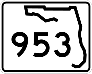 <span class="mw-page-title-main">Florida State Road 953</span> Highway in Florida