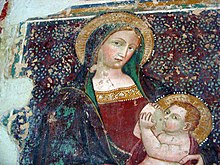 Madonna col Bambino, affresco, chiesa di Sant'Agostino, Montefalco