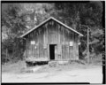 Front elevation, east side - Josiah Haigler Plantation Commissary, County Highway 37 North of U.S. Highway 80, Burkville, Lowndes County, AL HABS ALA,43-BURK.V,3C-3.tif