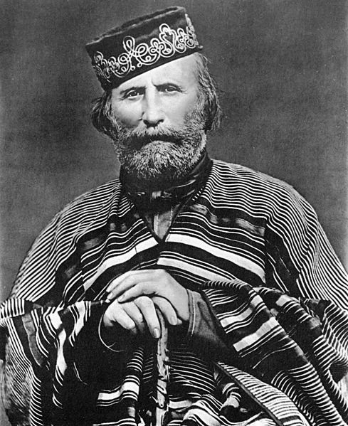 Giuseppe Garibaldi is considered an Italian national hero for his role in the Italian unification, and is known as the "Hero of the Two Worlds" becaus