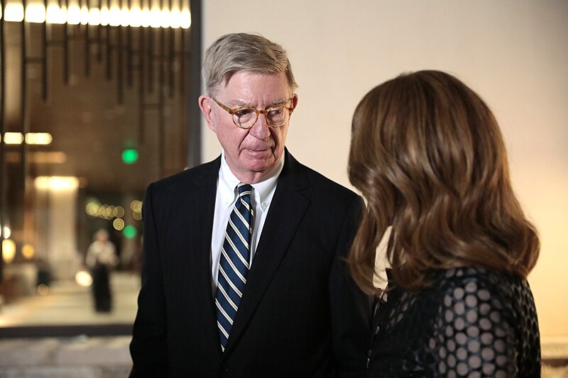 File:George Will with attendee (52540546020).jpg