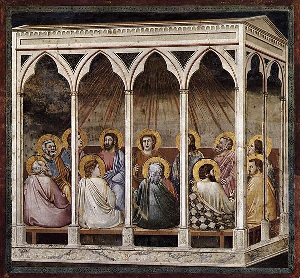 Giotto di Bondone - No. 39 Scenes from the Life of Christ - 23. Pentecost - WGA09227.jpg