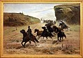 Giuseppe Raggio, Scappata di cavalli nella campagna romana, 1892