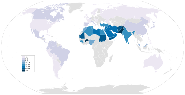 Global prevalence of consanguinity.svg