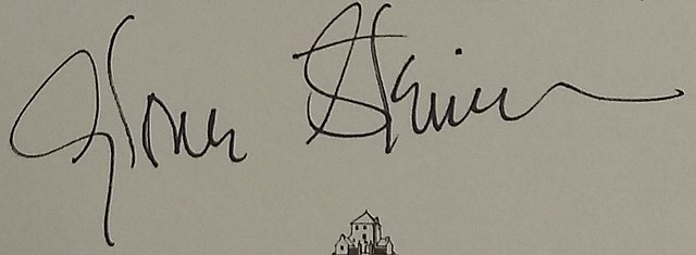 signature de Gloria Steinem