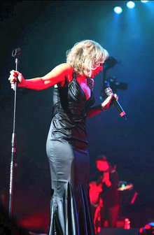 Googoosh, One of the most popular and prolific entertainers in Iran Googoosh in concert (2010).png