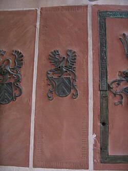 Гробната плоча на Райнхард II в църквата Св. Мария в Ханау