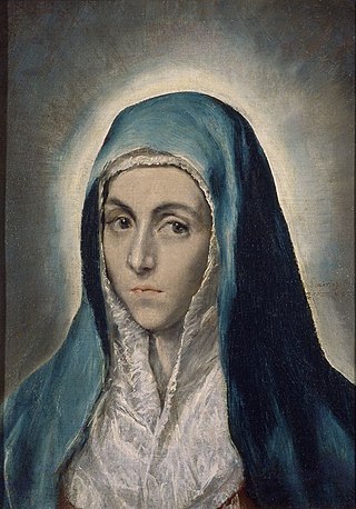 <i>Virgin Mary</i> (El Greco, Strasbourg) Painting by El Greco