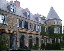 "Grey Towers," home of Gifford Pinchot Grey Towers front facade.jpg