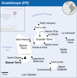 Guadeloupe - Location Map - UNOCHA Guadeloupe - Location Map (2013) - GLP - UNOCHA.svg