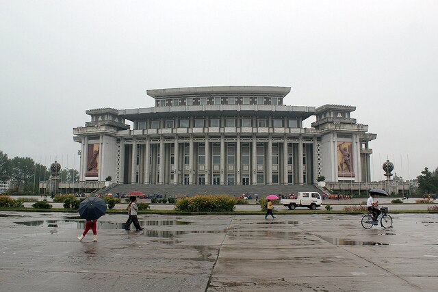The Hamhŭng Grand Theatre, one of the biggest in North Korea, was completed in 1984 in the city of Hamhŭng.