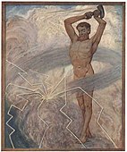 Gemälde Juli aus dem Zyklus Festkalender, von Hans Thoma (ca. 1907).