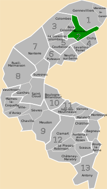 La deuxième circonscription en 1967.