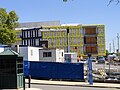 Construction image of the new Health & Social Sciences Building, on the University of Massachusetts Lowell's South Campus.