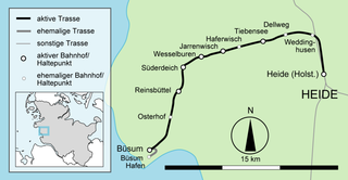 Heide–Büsum railway German railway line