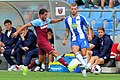 * Nomination Alexander Esswein (Hertha BSCBerlin) in duel with Pablo Formals (West Ham United). --Steindy 12:47, 8 September 2019 (UTC) * Promotion  Support null --Granada 17:28, 9 September 2019 (UTC) a disturbing background? --Charlesjsharp 11:49, 10 September 2019 (UTC) Oh I understand. Is it for my contra? Thank you Charlesjsharp! --Steindy 14:33, 10 September 2019 (UTC) Looks fine for an action shot like this, but I think cropping the sides would improve it - I left a note with a suggestion for the crop.--Peulle 18:03, 17 September 2019 (UTC) Peulle, thank you for your imagenote. This cut could be made easy. "My" format was born from the fact that I always try to upload all my photos in the format 3:2 or 2:3 (in this case concrete 3,000:2,000 px), so that all photos can be combined. If a user it wants, then he can still choose a narrower appearance. Steindy 13:31, 18 September 2019 (UTC) OK.--Peulle 07:26, 19 September 2019 (UTC) as long as they are not downsized --Charlesjsharp 08:54, 19 September 2019 (UTC)