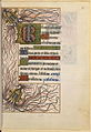 Marge des Heures de René d'Anjou, décorée d'un toupin de cordier symbolisant l'union qui fait la force. BNF, Lat17332, f.31.