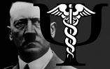 Hitler mit dem Symbol für Psychiatrie