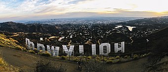 File:Hollywood sign hill view.jpg (Source: Wikimedia)