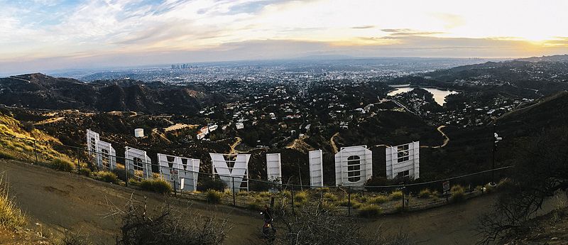 File:Hollywood sign hill view.jpg