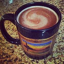 A close-up view of hot buttered rum Hot buttered rum.jpg