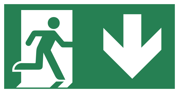 File:ISO Exit - Down.svg