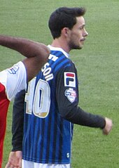 Ian Henderson was sent off on his debut against his former club Norwich City went on to make 129 appearances for the U's. Ian Henderson 30-11-2013 1.jpg