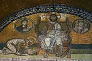 Imperial Gate mosaic in Hagia Sophia