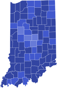 Indiana Republican presidential primary election results by county, 2024.svg