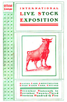 1905 International Live Stock Exposition catalogue International Live Stock Exposition Catalogue, Chicago 1905.jpg