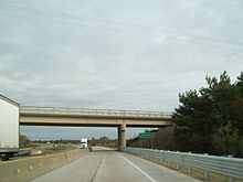 An Interstate Highway under construction (I-196), with both directions of traffic moved to one side of the roadway Interstate 196 Construction.jpg