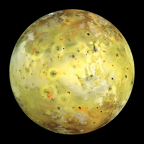 Изображение спутника Юпитера Ио, созданное АМС Галилео