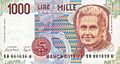 Maria Montessori war früher auf einem italienischen 1000-Lire-Geldschein abgebildet.