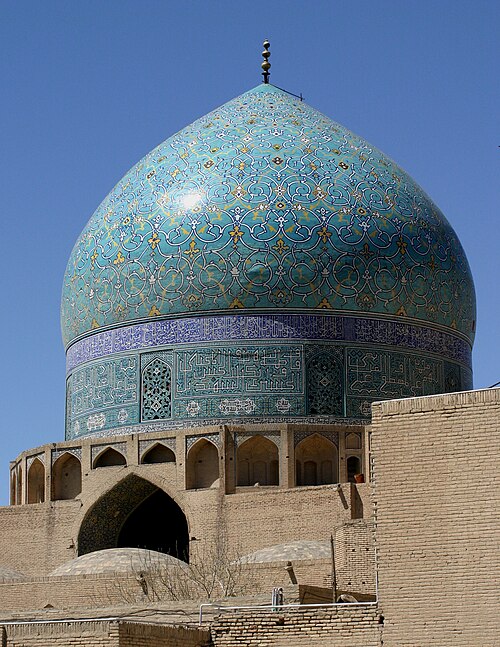 The dome of the Shah Mosque in Isfahan (17th century)