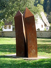 „Doppelturm schräg“, 2005, Wasserschloss Glatt