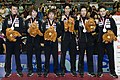 2016年の世界選手権（左から倉嶋洋介、松平健太、丹羽孝希、吉村真晴、水谷隼、大島祐哉）