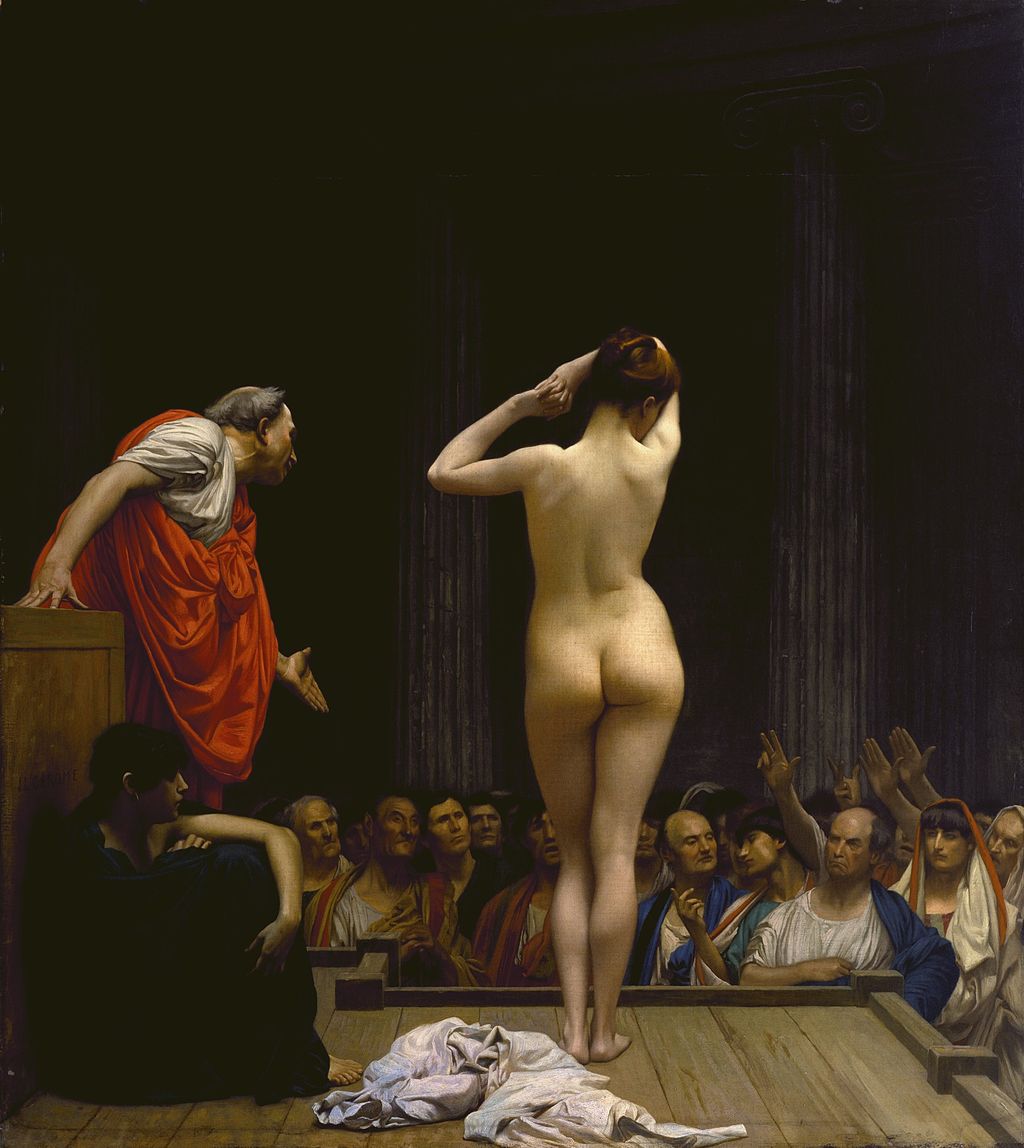 Jean-Léon Gérôme - A Roman Slave Market - Walters 37885