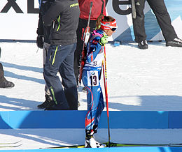 Jitka Landová au Championnat du monde de biathlon 2015 Nové Město.jpg