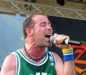 Bush with Armored Saint in 2006 John Bush, Evolution Festival 2006, Italy.jpg