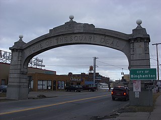 <span class="mw-page-title-main">Johnson City Square Deal Arch</span> Historic place in New York, United States