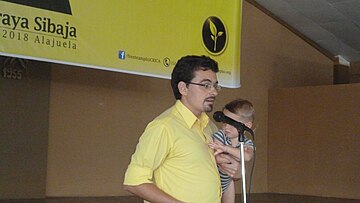 José María Villalta en la Asamblea Provincial de Alajuela del partido Frente Amplio