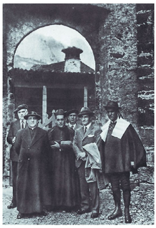 Jose Antonio Agirre, nazionalismoaren aldeko ekitaldi batean, Izaban (Nafarroa), 1932ko urrian.