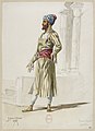 English: Jules Massenet - Le roi de Lahore - costume design by Eugène Lacoste 41 - 41. Homme du peuple, figuration