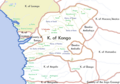 Carte des Royaumes de Loango et du Kongo.