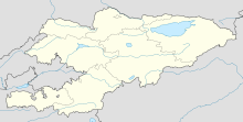 奥什在吉爾吉斯的位置