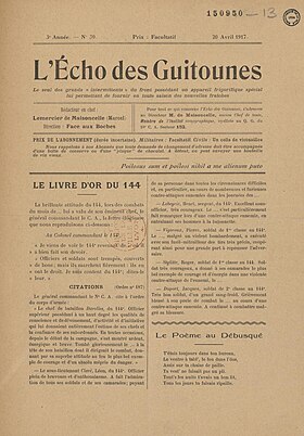 L'Écho des Guitounes makalesinin açıklayıcı görüntüsü