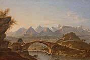 La vallée du Grésivaudan vue du Pont-de-Claix, par Jules Guédy, 1874.
