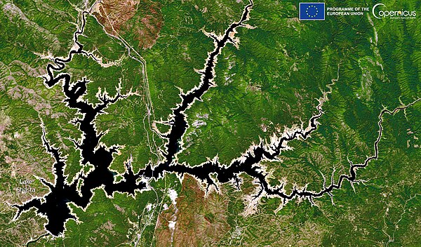 A Sentinel-2 image of the lake