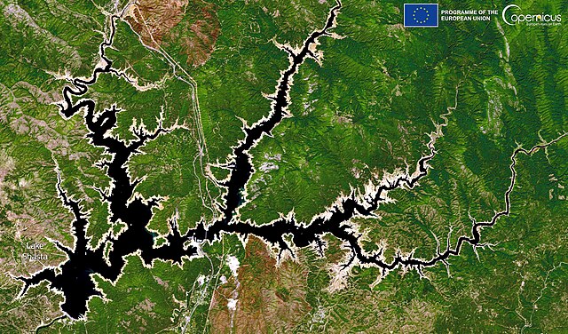 A Sentinel-2 image of the lake