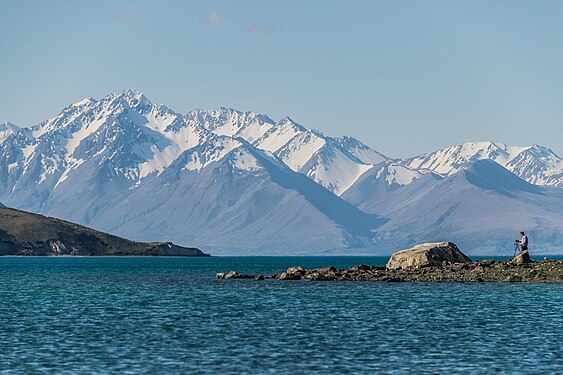 Lake Tekapo in Canterbury Region, South Island of New Zealand